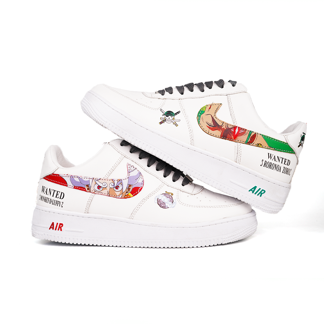 Sneaker LUFFY  & ZORO Blanc